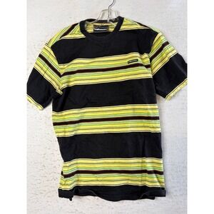 The Hundreds T-Shirt Mens‎ Small Black Yellow Striped Short Sleeve Streetwear